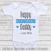 Personalized Birthday Baby Clothes 'Happy Birthday Daddy ' Custom Baby One Piece, Gifts For Dad, Personalized Birthday Gift N12 