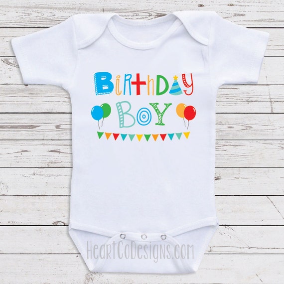 Baby Boy Birthday Clothes Birthday Boy Cute Baby Etsy