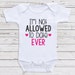 Baby Girl Clothes 'I'm Not Allowed To Date' Cute Baby Shirts for Girls, Baby Shower Gifts, Newborn Clothing Baby Clothes B20 