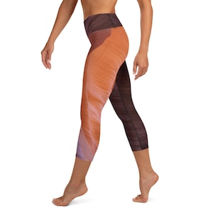 Antelope Canyon High Waisted Capri Leggings