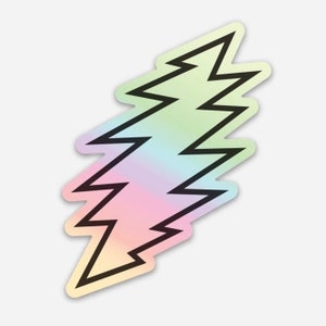 HOLOGRAPHIC 13-Point Bolt Sticker
