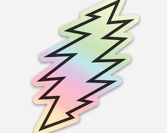 HOLOGRAPHISCHER 13-Punkte Bolt Sticker