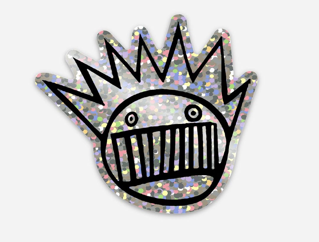 Glitter // Holographic Boog Sticker - Etsy