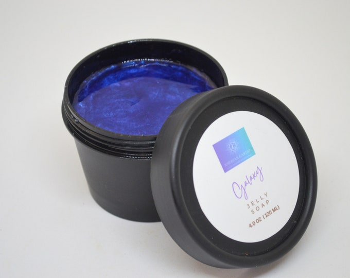 Galaxy Jelly Soap- Organic Eco cert gelatin free Bulgarian Lavender and Roman chamomile