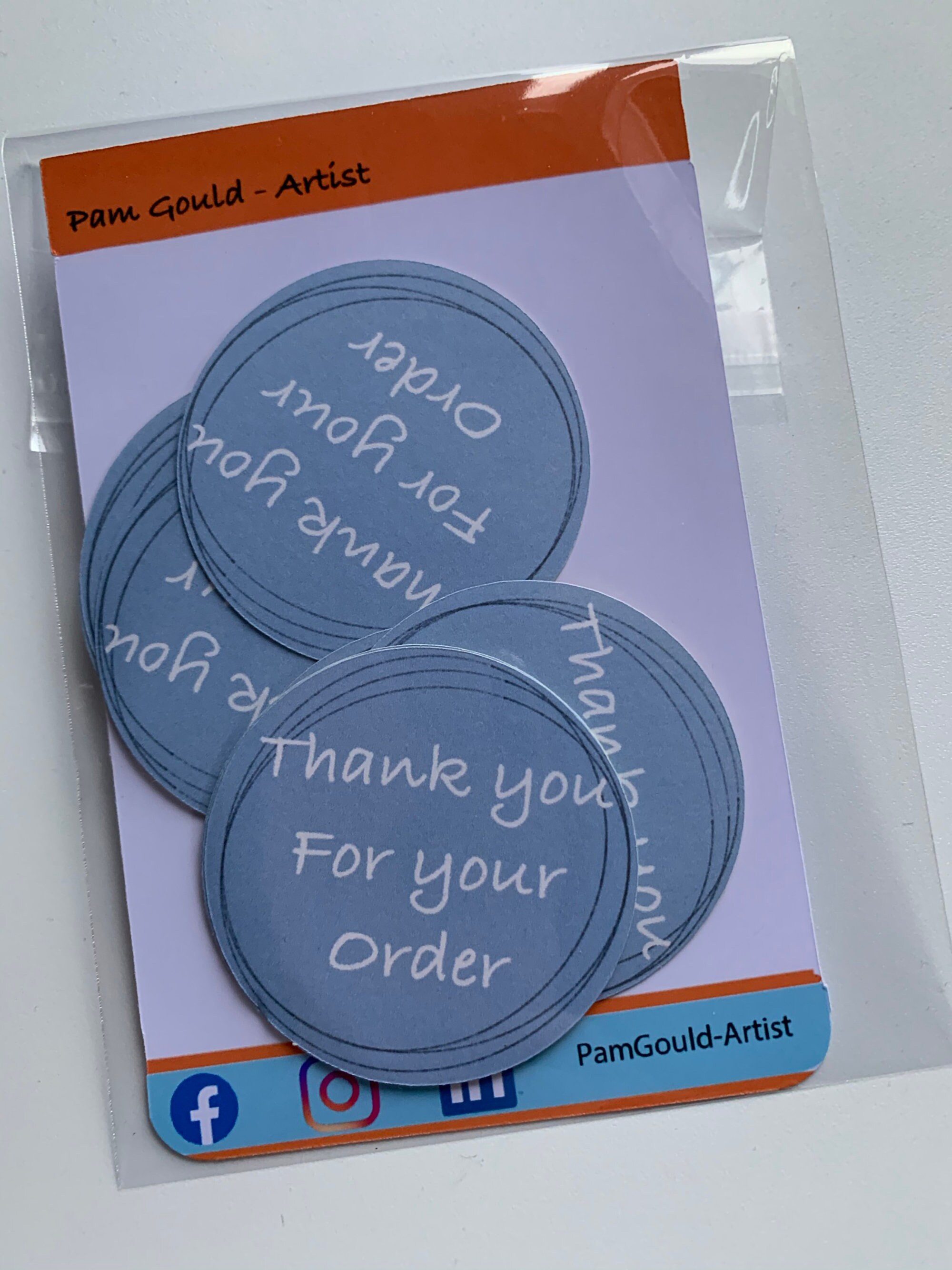thank you for ordering stickers