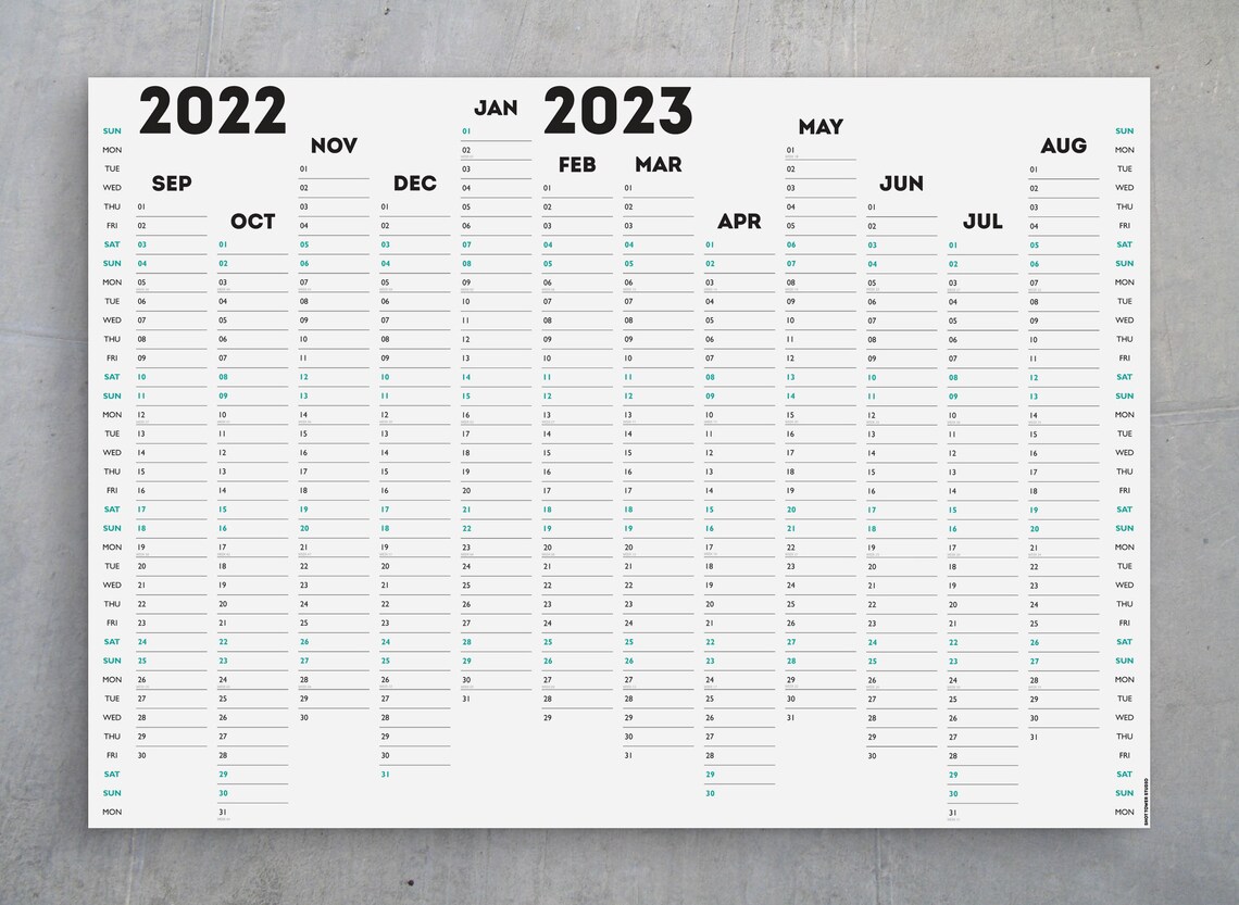 2022-23-academic-year-wall-planner-white-out-landscape-etsy-uk