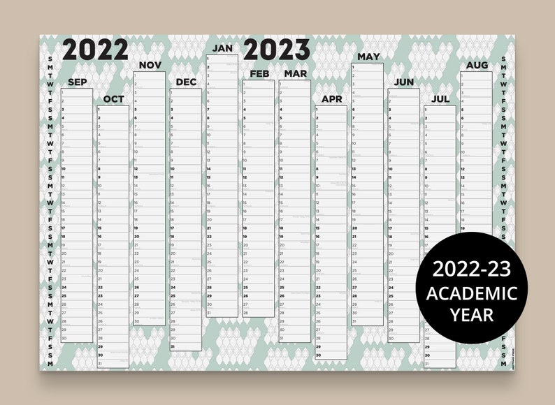 2022-23-academic-year-wall-planner-colour-landscape-format-etsy-uk
