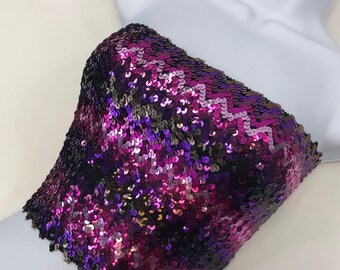 fuchsia sequin top