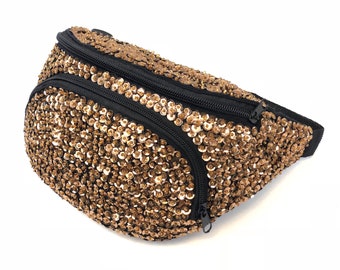 metallic gold fanny pack