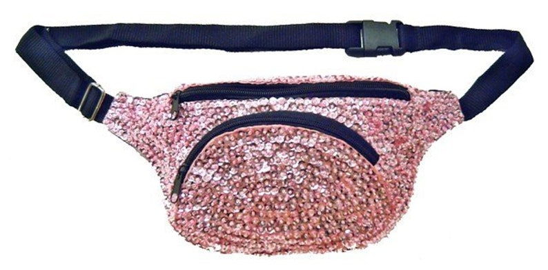 Light Pink Sequined Fanny Pack | Etsy