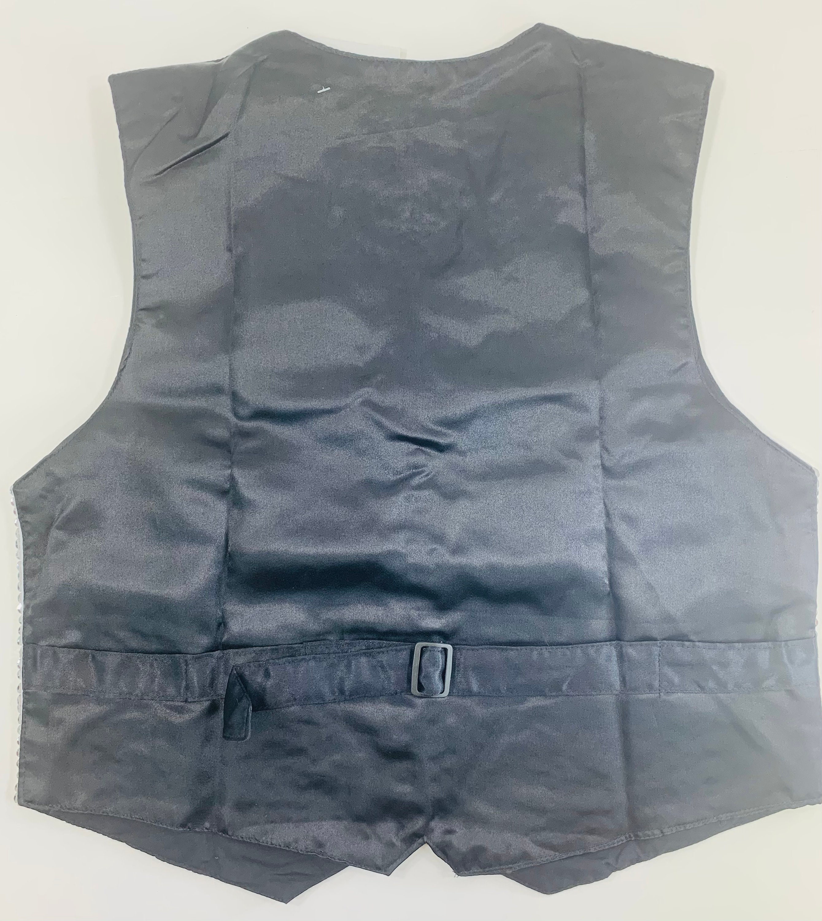 Black Sequin Vest 48 - Etsy