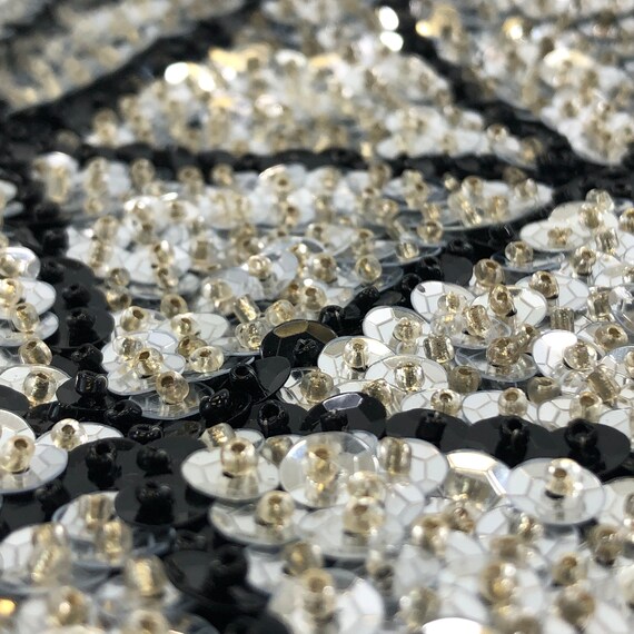 Silver Triangle Sequin Vest - image 3