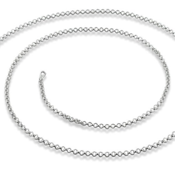 18" and 20" 1mm Sterling Silver Rolo Necklace, 18" and 20" 1mm Sterling Silver Rolo Chain, Sterling Silver Pendant Chain