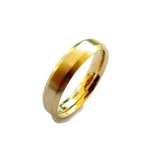 Anillo de bodas de oro, alianza plana, anillo de oro amarillo de 14 k, 5 mm de ancho, acabado mate, banda de ajuste cómodo, joyería de boda