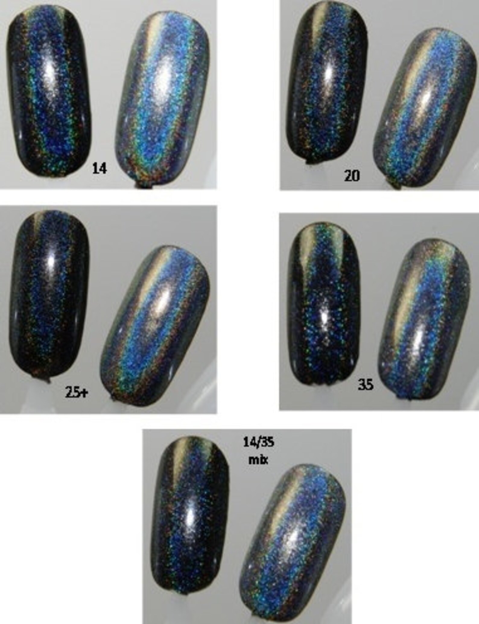 Spectraflair All Grades Premixed in 5free Nail Polish Suspension Base