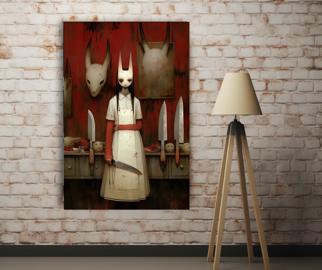 Creepy Art Prints & Canvas Spooky Art Macabre Art Etsy