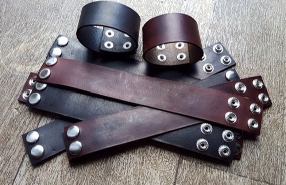 Leather cuff bracelet supplies clearance