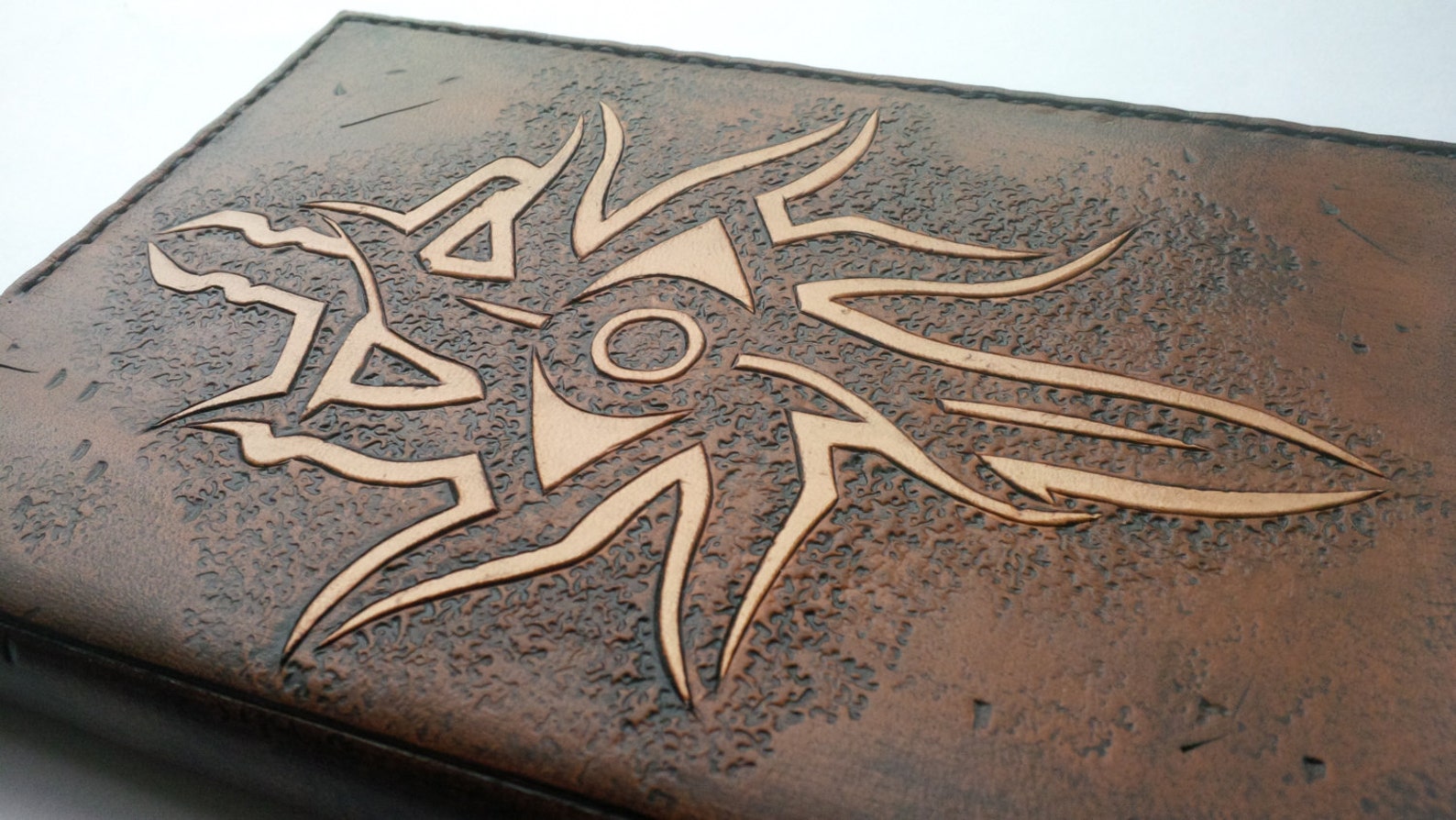 Handmade Carved Leather Dragon Age Inquisition A6 Notebook Etsy