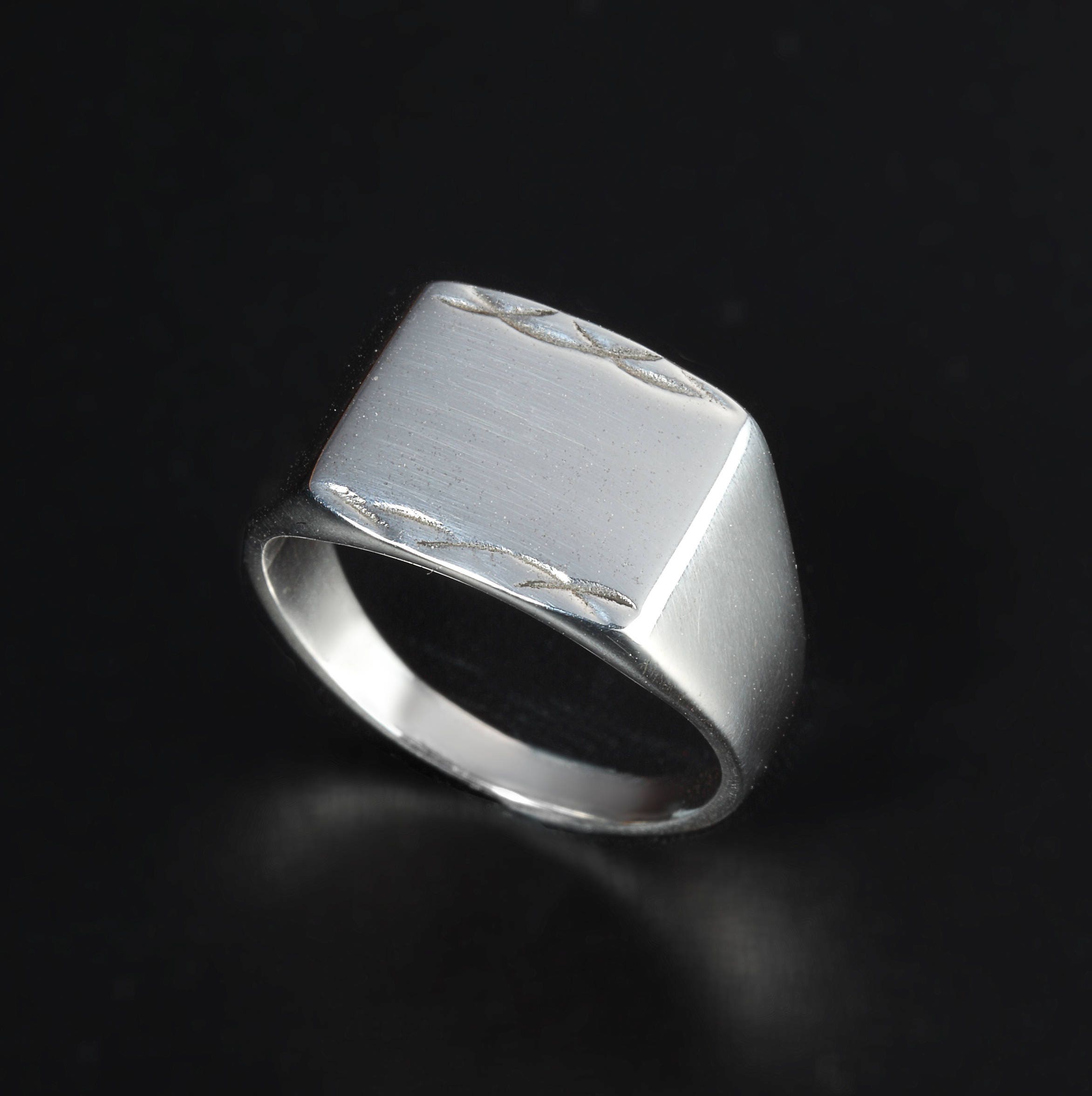 Sterling silver pinky ringMens ringWomens Etsy