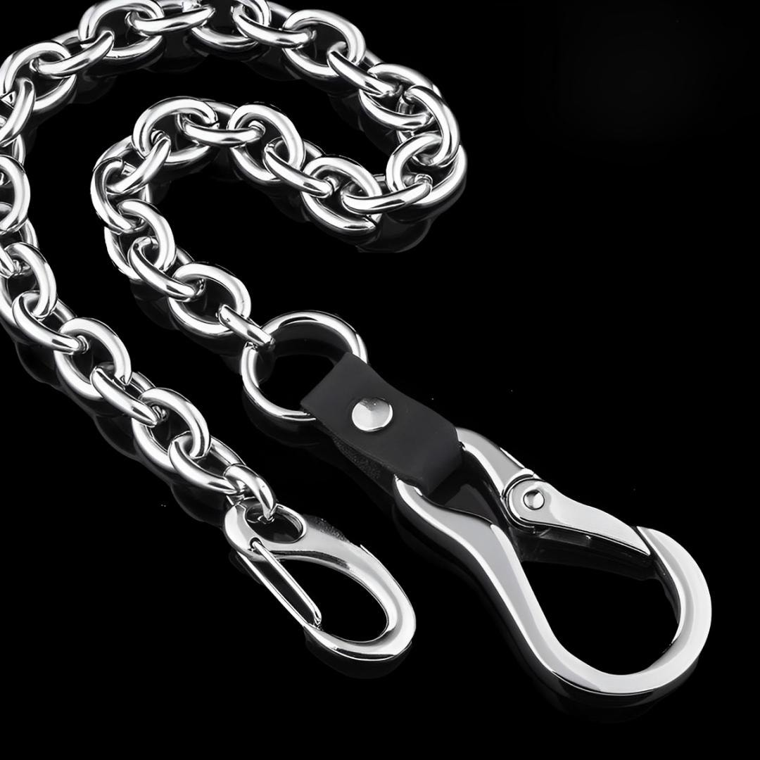 Big Oval Panzer Stainless Steel Links Wallet Chain--stylish Accessory ...