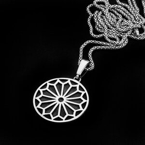 Celtic Sun Pendant--925 Sterling Silver Necklace-- Highly Detailed Amulet Chain-- Sacred Geometry-- Celtic Jewelry-- Gift for Him and Her