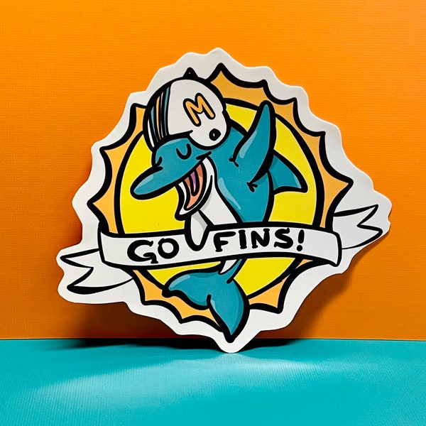Miami Dolphins Fins Up Sticker Pack