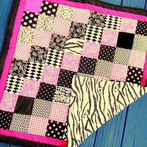 HOT PINK GIRL Manta de edredón extra grueso-negro blanco | Etsy