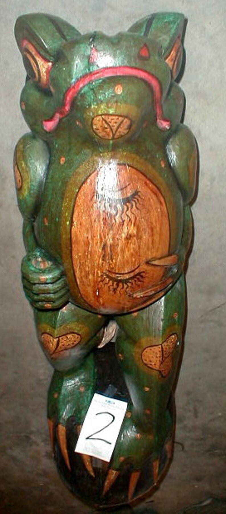 frog with umbrella garden statue