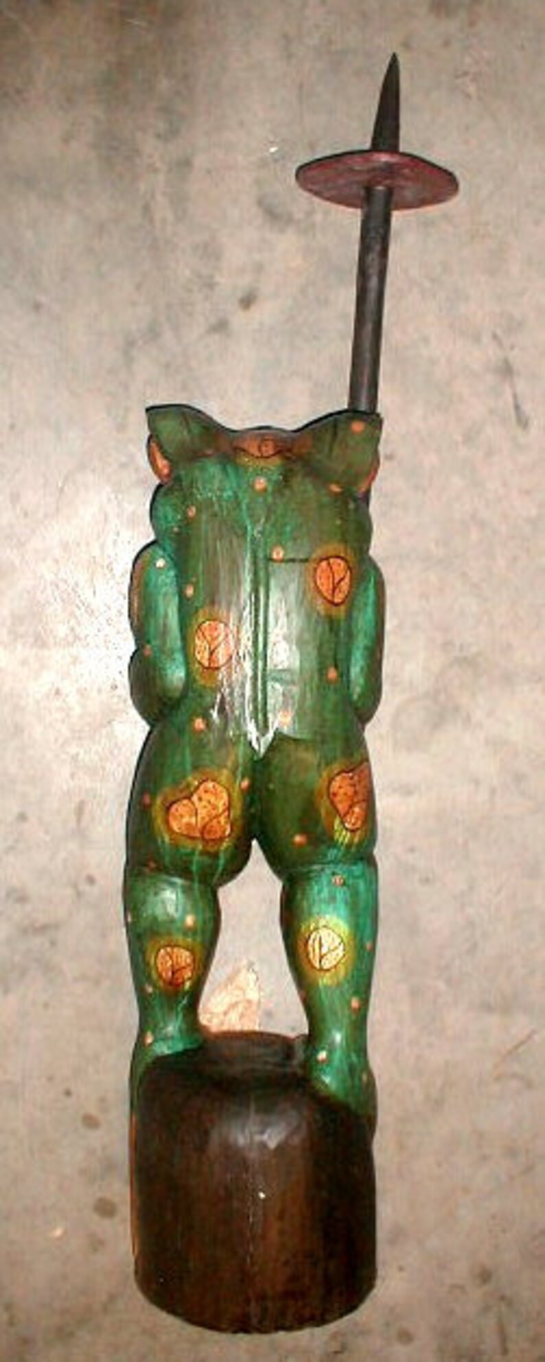 frog with umbrella garden statue