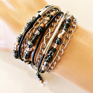 Triple Wrap Bracelet - Moto Chic