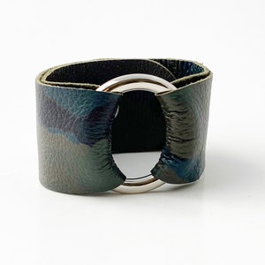Ring of Hope Camo Leather Cuff Bracelet