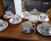 Royal Worcester - Astley - Dr Walls Period - Coffee set - 14 pieces