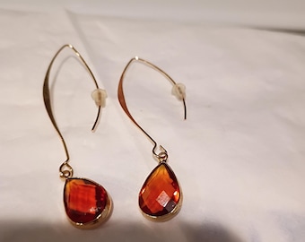 Lovely Amber/gold color Earrings