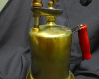 Antique Brass Blow Torch from American Hardware Supply Company, Pittsburgh