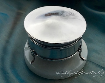 Antique Sterling Silver Jewel Casket Trinket Box