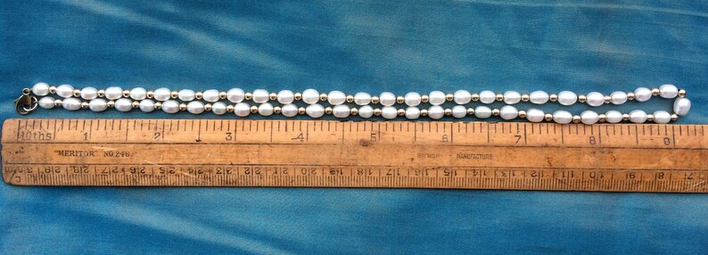 Vintage 9ct Gold Cultured Pearl Necklace