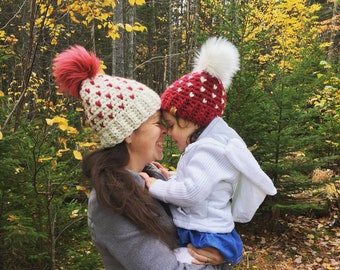 Christmas beanies. Mommy and Me Beanies. First Christmas. Red Beanie. Green Beanie. Tiny Hearts Beanies. Baby Beanie. Christmas beanie.