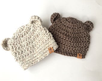Bear. Beanie Beanie. Newborn bear beanie. Toddler bear beanie. Baby Bear Beanie. Wholesale bear beanie.