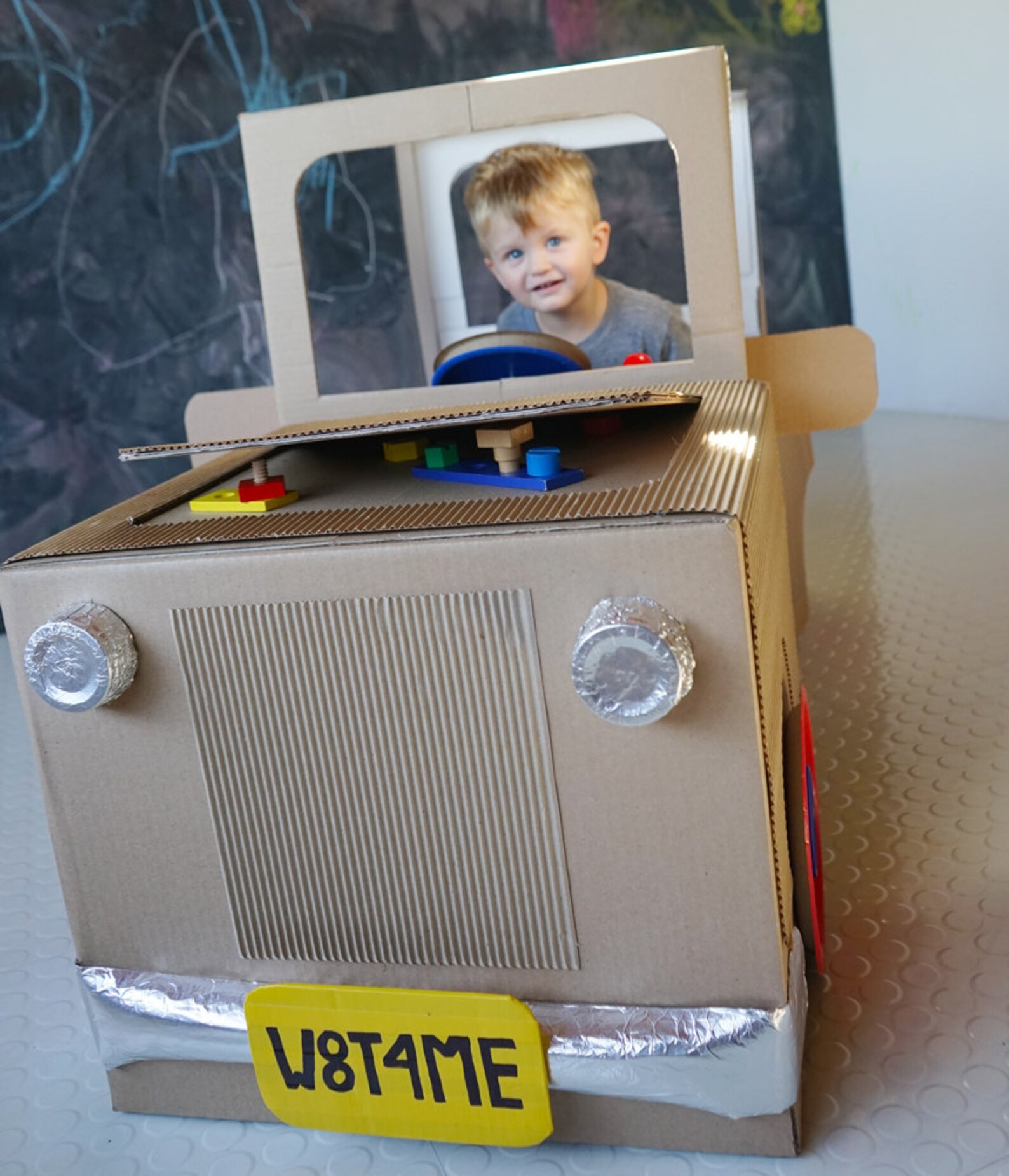 Buildyourown Cardboard Box Car Instructions Only Etsy