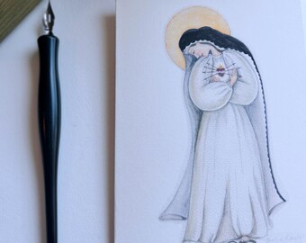 Catholic Stationary Catholic gift notecards, Mama Mary, Our Lady of Sorrows, Our Lady of Guadalupe, Our Lady of Grace, Stella Maris.