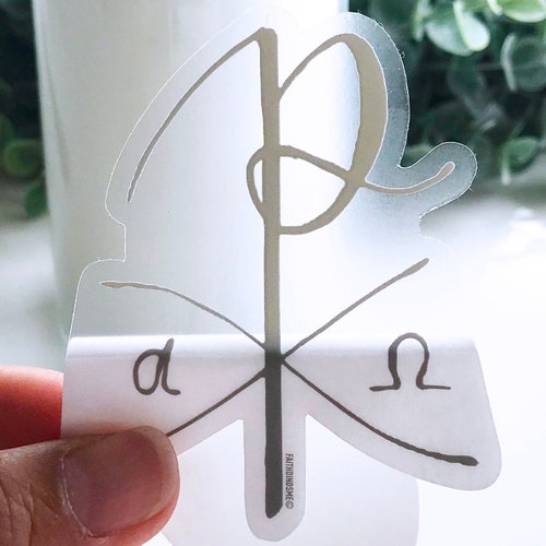 Chi Rho Catholic Sticker Decal Skin Clear. | Etsy