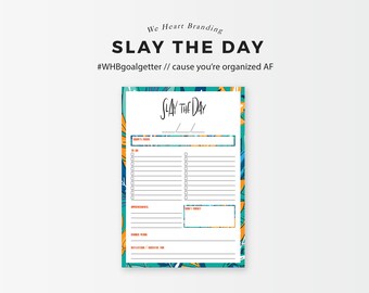 Slay the Day - Daily Planning Printable (Jungle)