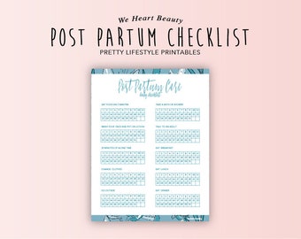 Post Partum Care - Daily Checklist