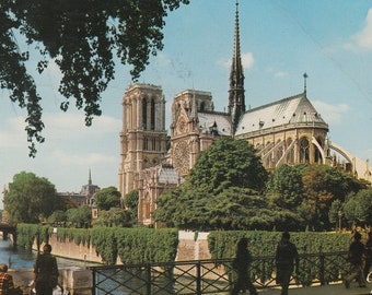 10 cartoline vintage anni '60 '70 '80 Parigi Francia, Notre Dame, Sacre-Coeur, Torre Eiffel, Senna, Place Vendôme, spedizione gratuita