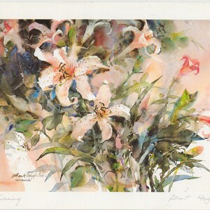 Kunstansichtkaart, Brent Heighton, Bloemen, Kunst, Hedendaagse Canadese kunstkaartserie, Poster, Wenskaart, Kaart, Wandkunst, Afbeelding, Geschenk