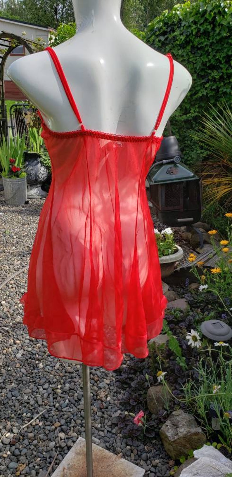 Red vintage Lingerie Size 2X Holiday Gift Undergarment Ladies loungewear Intimate Feminine Luxury item Date Honeymoon READY