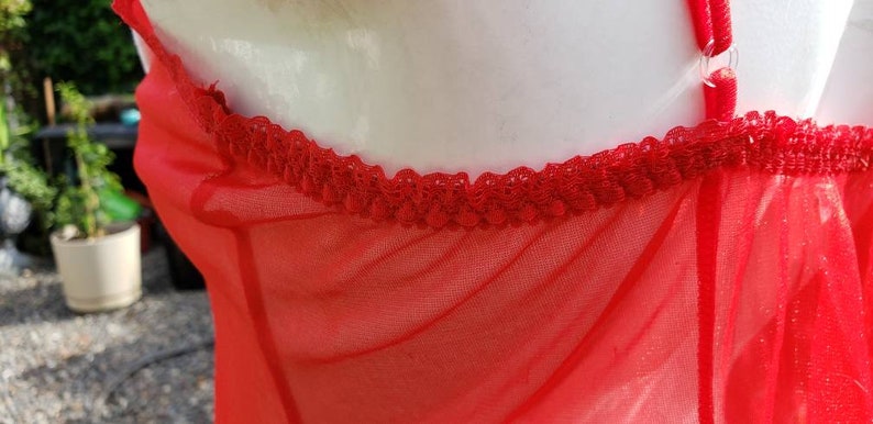 Red vintage Lingerie Size 2X Holiday Gift Undergarment Ladies loungewear Intimate Feminine Luxury item Date Honeymoon READY