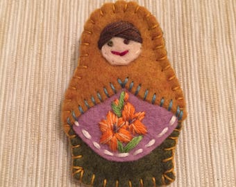 Littlest Felt Matryoshka - Custom Order