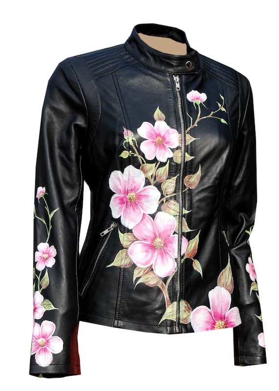 Women's Genuine Lambskin Painted 