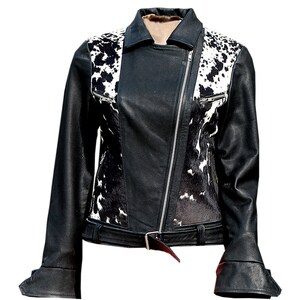 Women&#39;s Genuine Lambskin Leather Motorcycle Slim fit Designer Biker Jacket